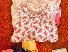 Большой пакет одежды для девочки от 1 до 12 мес