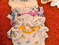 Большой пакет одежды для девочки от 1 до 12 мес