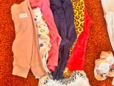 Большой пакет одежды для девочки от 1 до 12 мес