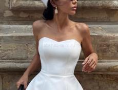 Корсет вечерний белый,  50 размер