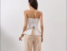 Корсет вечерний белый, 50 размер