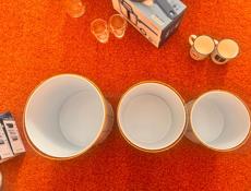 Стильные кашпо 3 шт. Набор