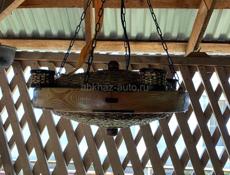 Люстра деревянная 