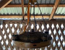 Люстра деревянная 