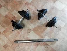 Гантели 40кг штанга