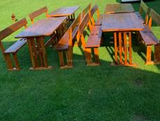 Стол с лавочками 