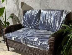 Диван из искусственного ротанга 