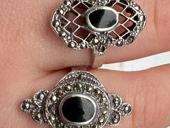 Кольца.Серебро СССР 875 проба звезда,размеры 18-19 