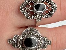 Кольца.Серебро СССР 875 проба звезда,размеры 18-19 