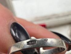 Кольца.Серебро СССР 875 проба звезда,размеры 18-19 