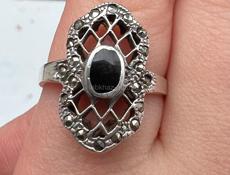 Кольца.Серебро СССР 875 проба звезда,размеры 18-19 