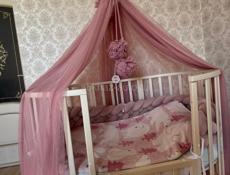 Продается кровать 7в1 С двумя матрасами