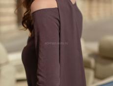 Лонгслив асимметричный 