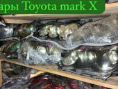 Toyota mark X фары, фонарь задний, бампер, капоты, вентилятор, крылья, рулевая рейка, крепление бампера, лобовое стекло и тд