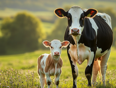 Корова с теленком