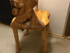 Стол из массива дерева в виде собачки 🐕 ручной работы 