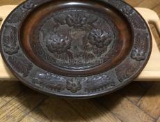 Поднос плетённый ручная работа ,  не использовали 