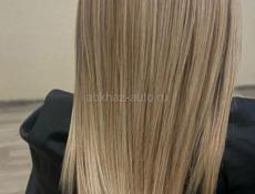 Кератиновое выпрямление волос 