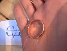Кольца серебрянные в позолоте 