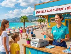 Кассир-Уборщик на берегу