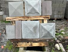 Блоки 60₽ полублоки 50₽ цемент 550₽ крышки на забор 