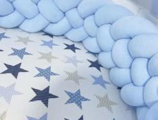 Бортик косичка в детскую кроватку 