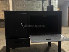 Продается мангал + табуретка и дровяная печь 