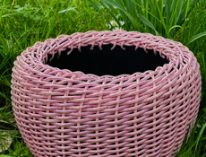 Кашпо из ротанга 