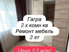 2 х комн кв ремонт мебель 5,5 слн