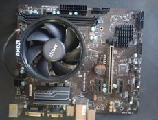 Материнская плата am4+процессор Ryzen 3