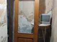 Дверь б.у каштан в.2.28 ш.0.77 с коробкой каштан 