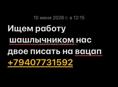 Ищем работу шашлычником нас двое один помощник будет срочно 