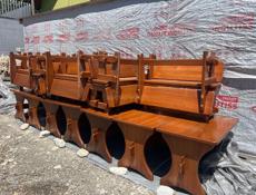 Деревянная мебель столы и лавочки 8 комлектов