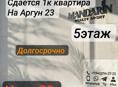 Сдам 1к квартиру на Аргун 23 