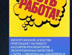 ТРЕБУЮТСЯ КАССИРЫ-РЕАЛИЗАТОРЫ ЭКСКУРСИОННЫХ БИЛЕТОВ