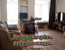 Квартира с участком и видом на Сухум. 