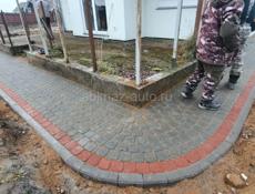 Укладка тратуарной плитки