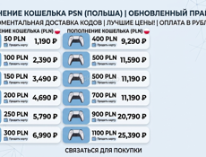 Пополнение кошелька плейстейшн 