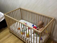 Детская кроватка IKEA и матрас Amarobaby