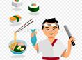 Повар японской кухни