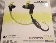 Продам наушникиSMS Audio SMS-EBBT-SPRT-YLW SYNC by 50 In-Ear Bluetooth Sport, желтый