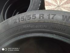 Б/у резина Мишлен R17 215 /60 . Континеталь R17 215/55