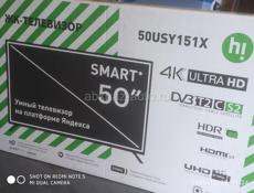 Телевизор 50" 127см HiTechnic с Яндексом, Смарт Wi-Fi 4K Full HD Голос