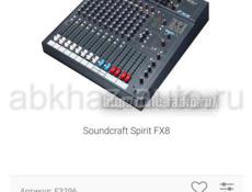 Микшерный  пульт Soundcraft   Spirit FX8