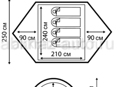 Продаётся новая четырёхместная палатка 