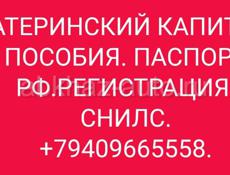 Делаем пособия и материнский капитал РФ..