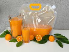 Мандариновый сок .Свежезамороженный мандариновый и апельсиновый фреш ,лимонный сок ,без воды и подсластителей.