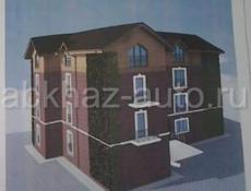 продается строение гостиницы по проекту на 3 этажа, с участком 9 соток, 200 -300 м от Черного моря,  в Гагре, Абхазия