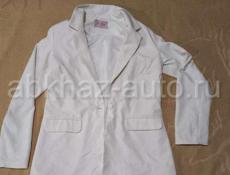 Пиджак белый 48-50 размер M L