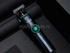 Машинка для стрижки VGR Professional волос, бороды и усов с аккумулятором высокой емкости Professional Hair Trimmer, черный, зеленый Под заказ